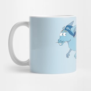 Jumping Blue Kangaroo Mug